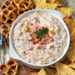 Easy & Addictive Boat Dip Recipe (Perfect for Summer Snacking!) 6 Creamy boat dip recipe served with tortilla chips