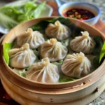 The Ultimate Guide to Vegan Soup Dumplings: Recipes, Tips & Secrets 6 Steaming vegan soup dumplings in bamboo steamer