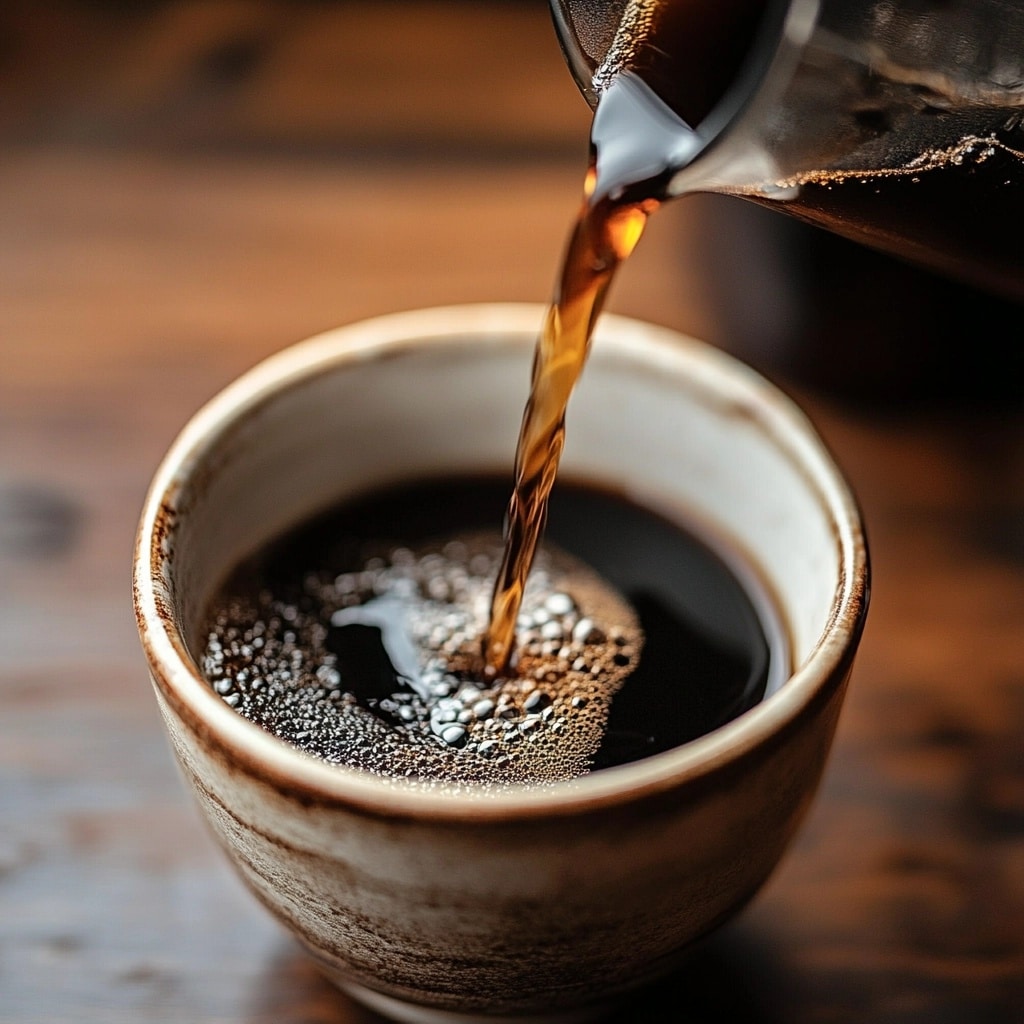 2 Ingredient Coffee Loophole Recipe That Burns Belly Fat Naturally 8 Pouring black coffee into blender
